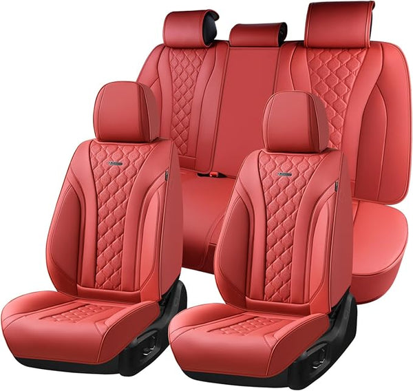 Universal Seat Covers โ Full Set โ Red
