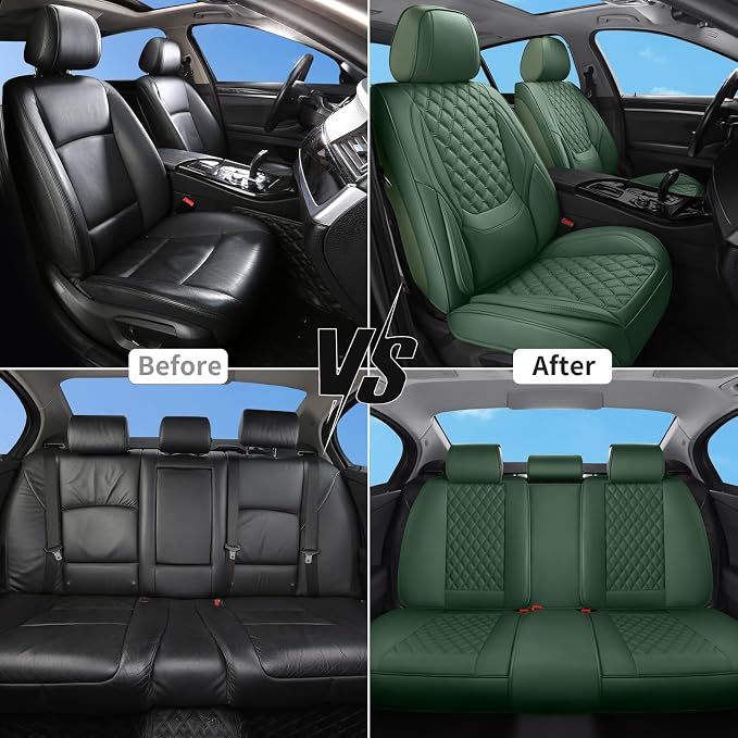Universal Seat Covers — Full Set — Green
