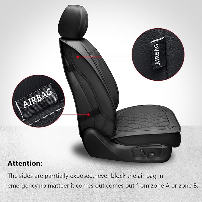 Seat Covers for Multiple Vehicles — Full Set — Black