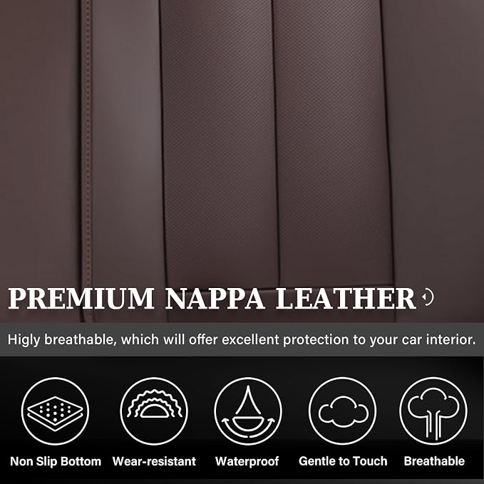 Pet Car Seat Protector — Rear Seat — Brown
