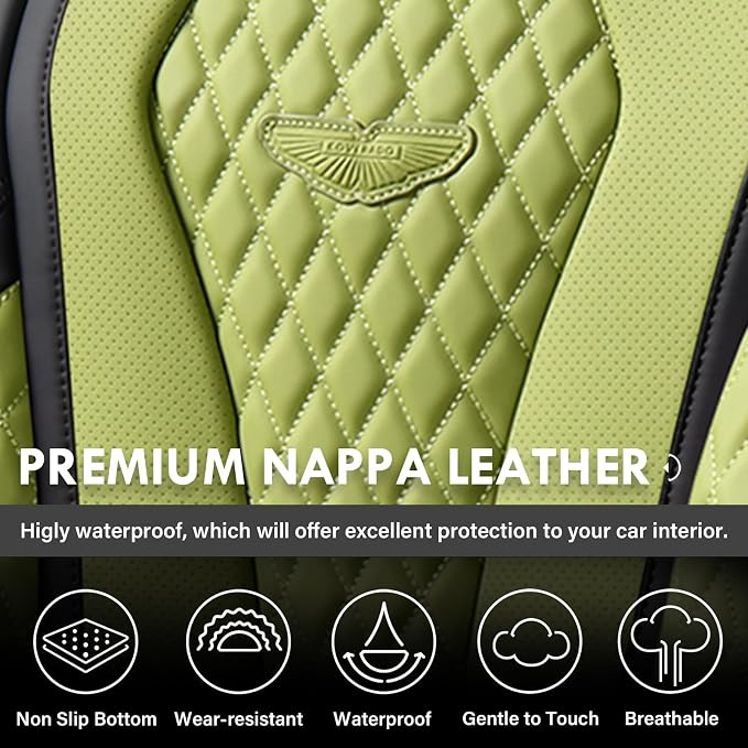 Universal Seat Covers — Full Set — Green