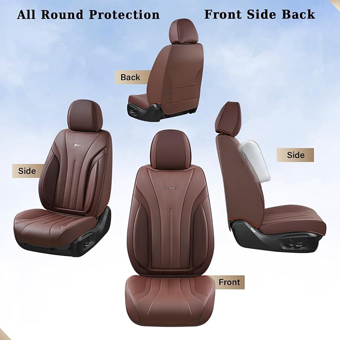 Universal Seat Covers — Full Set — Coffee