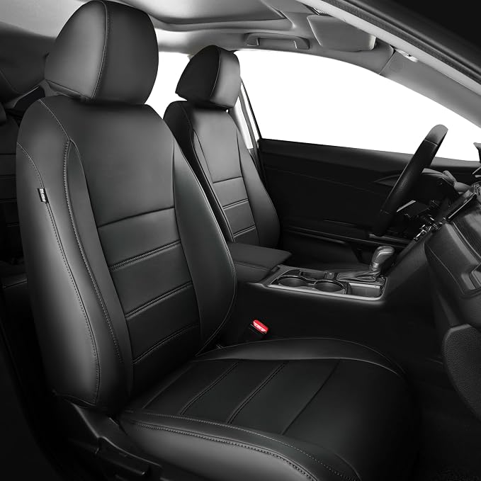 Faux Leather Seat Covers for Honda Civic — Full Set — Black