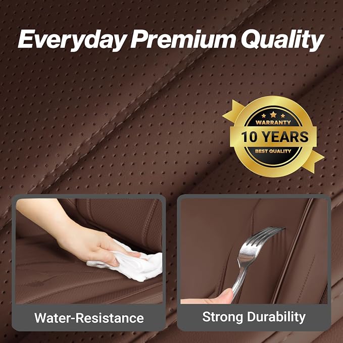 Seat Covers for GMC Sierra — Front Seat — Brown