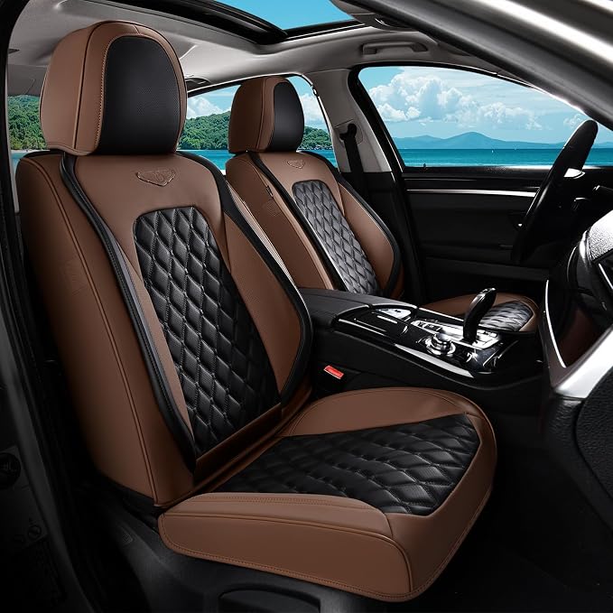 Universal Faux Leather Seat Covers — Full Set