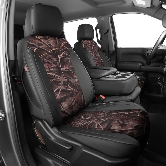 Faux Leather Seat Covers for Chevrolet Silverado — Black