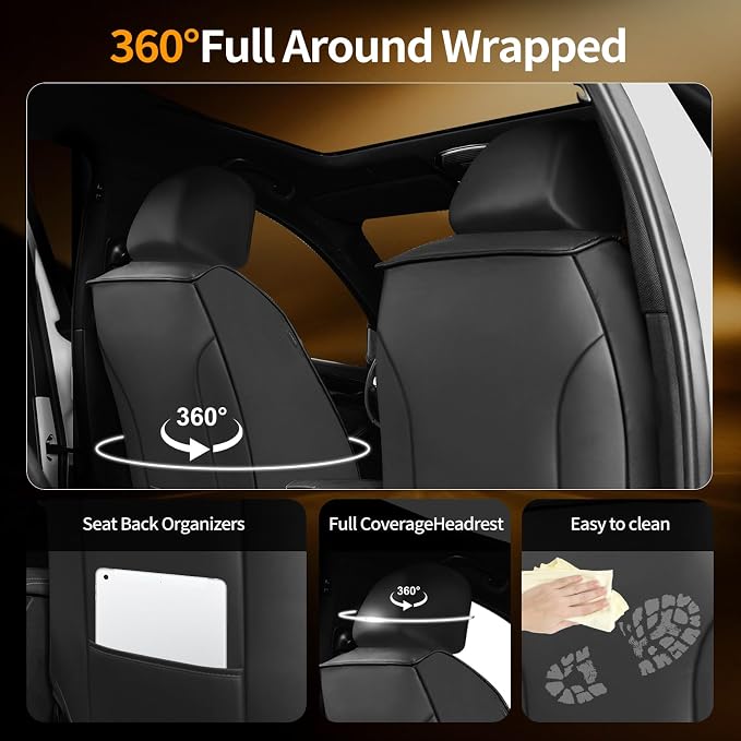 Seat Covers for Nissan Altima — Full Set — Black
