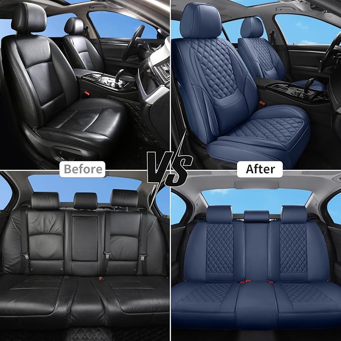 Universal Seat Covers — Full Set — Blue