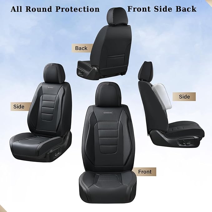 Universal Seat Covers — Full Set — Black
