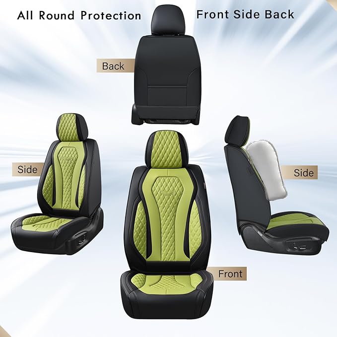 Universal Seat Covers — Front Seat — Green