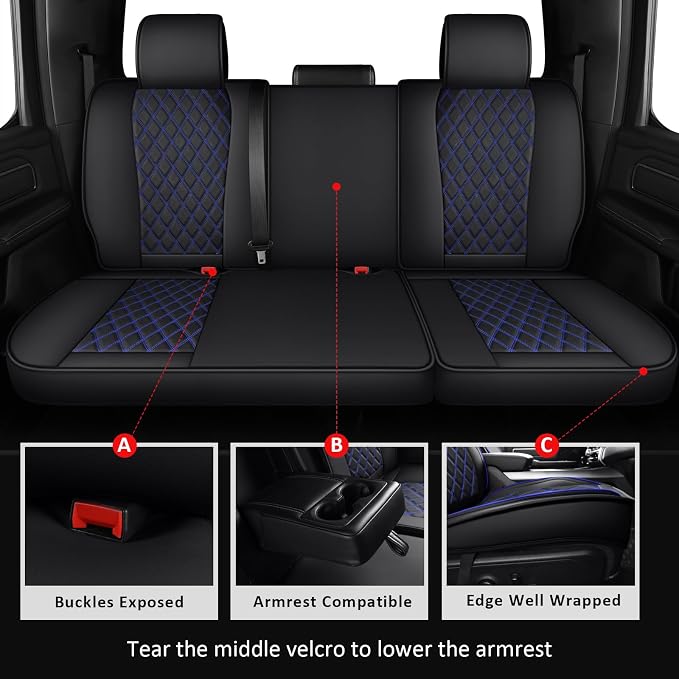 Seat Covers for Chevrolet Silverado / GMC Sierra — Full Set — Blue