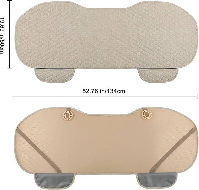 Universal Fabric Seat Covers — Beige