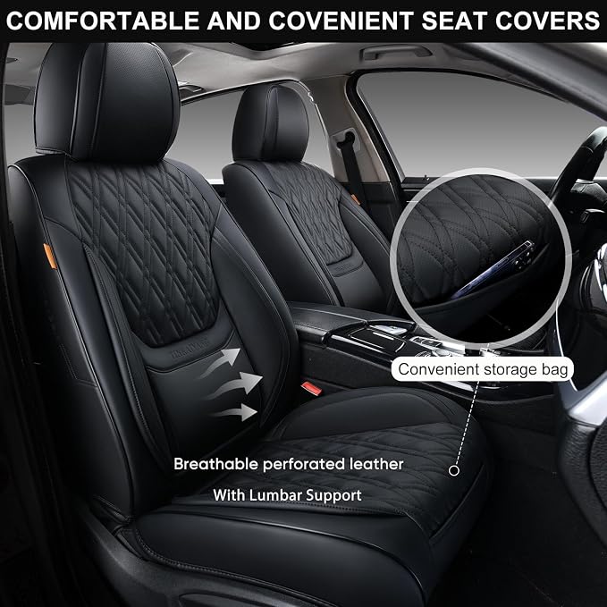 Universal Seat Covers — Full Set — Black