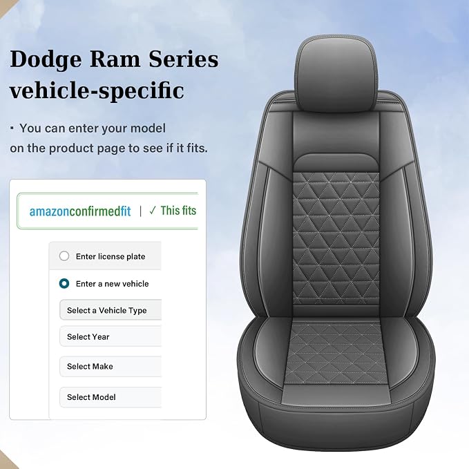 Seat Covers for Multiple Vehicles — Full Set — Gray