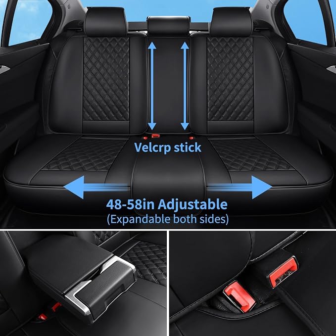 Universal Seat Covers — Full Set — Black