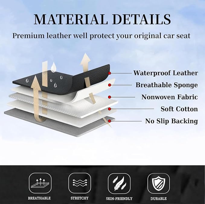 Universal Seat Covers — Full Set — Black