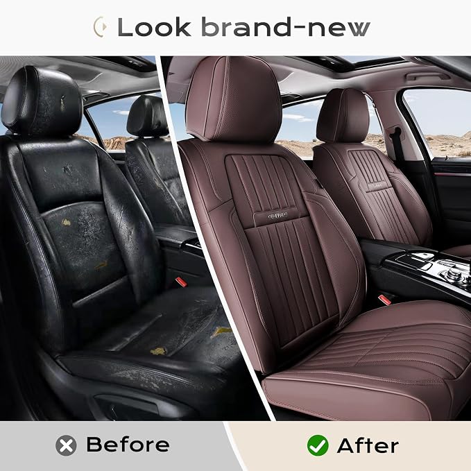 Universal Seat Covers — Front Seat — Coffee