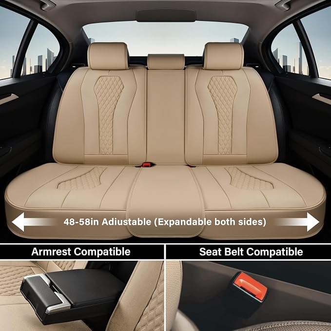 Universal Seat Covers — Full Set — Beige