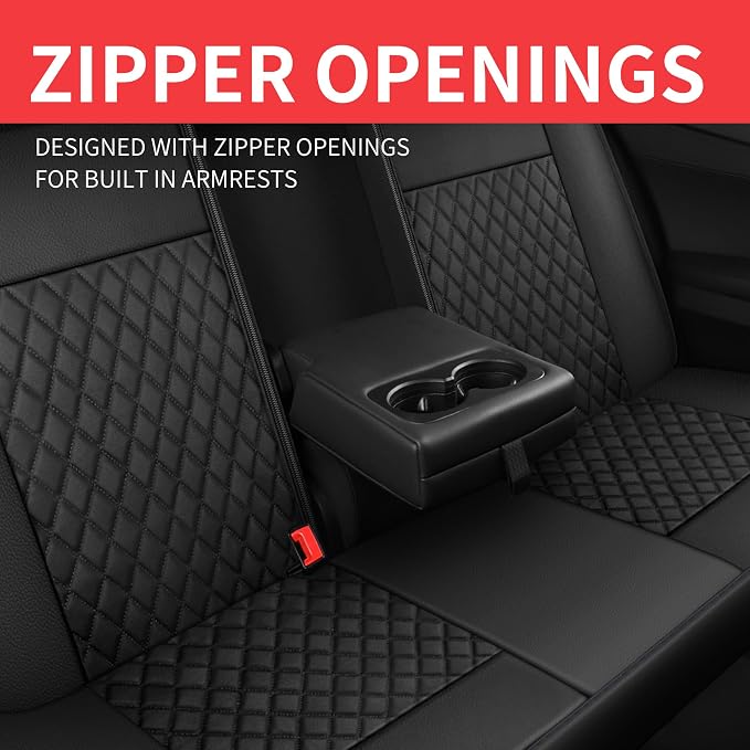 Universal Faux Leather Seat Covers — Full Set