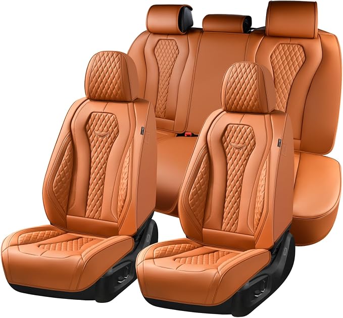Universal Seat Covers — Full Set — Brown