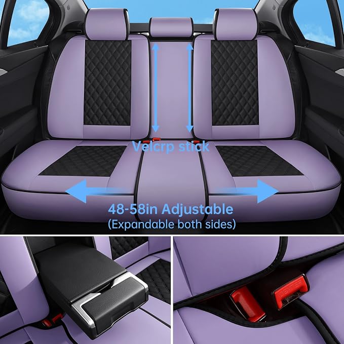 Universal Seat Covers — Full Set — Black