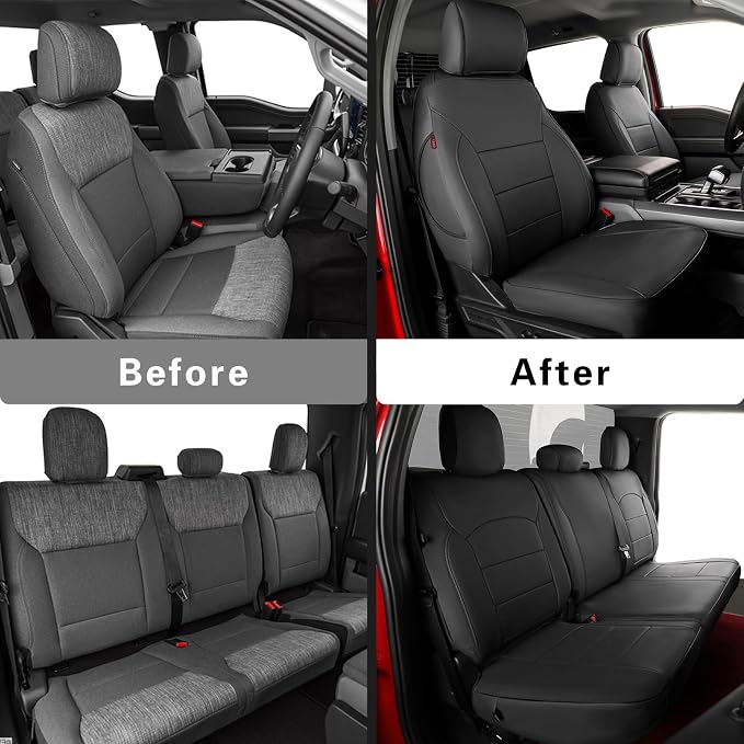 Seat Covers for Ford F-150 — Full Set — Black
