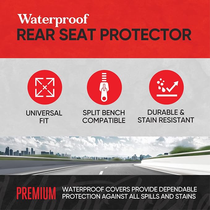 Universal Seat Covers — Full Set — Black / Gray