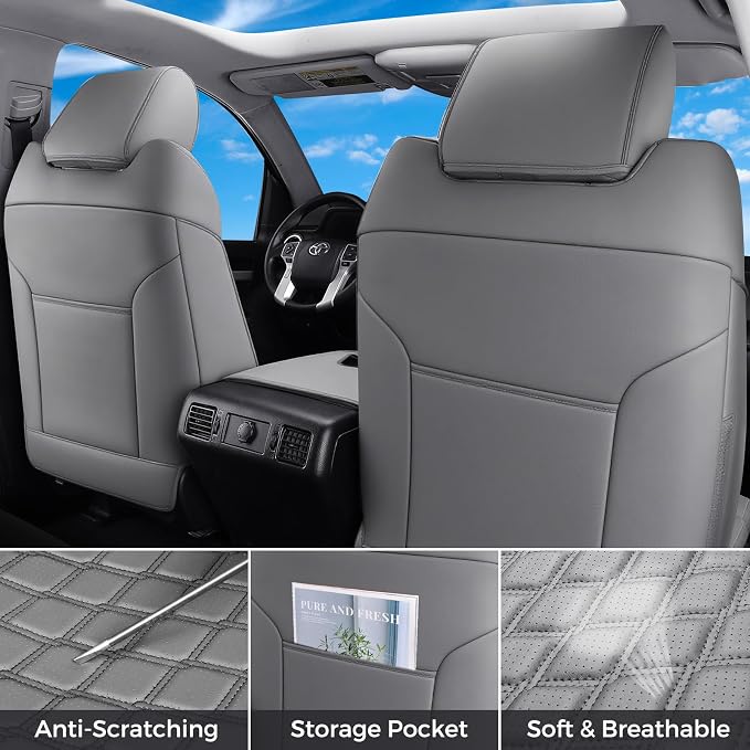 Seat Covers for Toyota Tacoma — Full Set — Gray