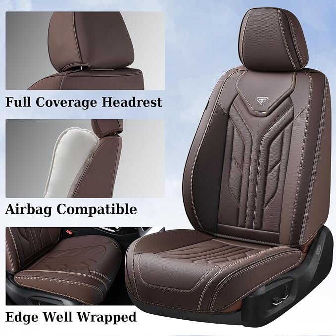 Universal Seat Covers — Front Seat — Coffee