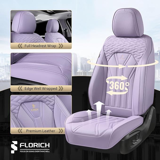 Universal Seat Covers — Front Seat — Purple