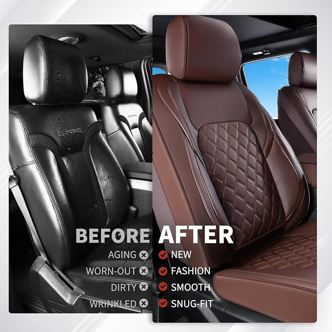 Seat Covers for Multiple Vehicles — Front Seat — Coffee