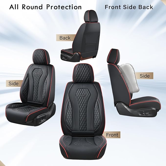 Universal Seat Covers — Front Seat — Black