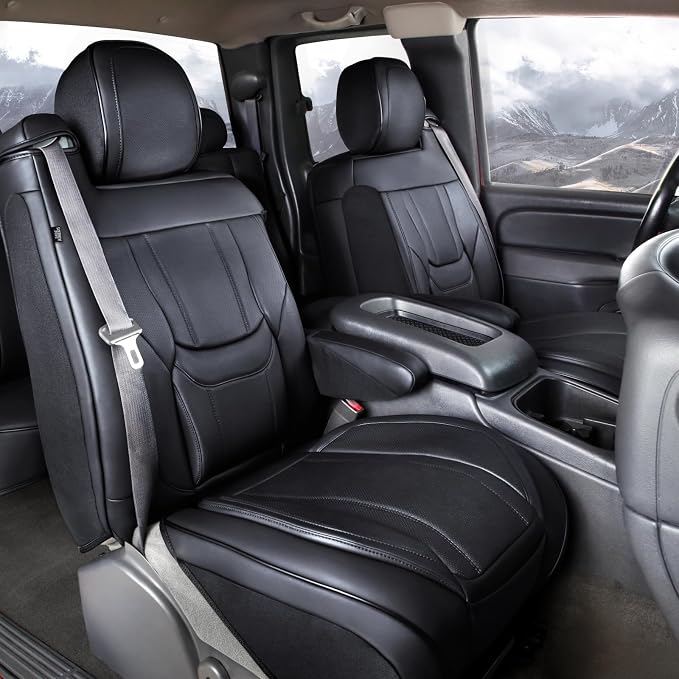 Seat Covers for GMC Sierra — Front Seat — Gray