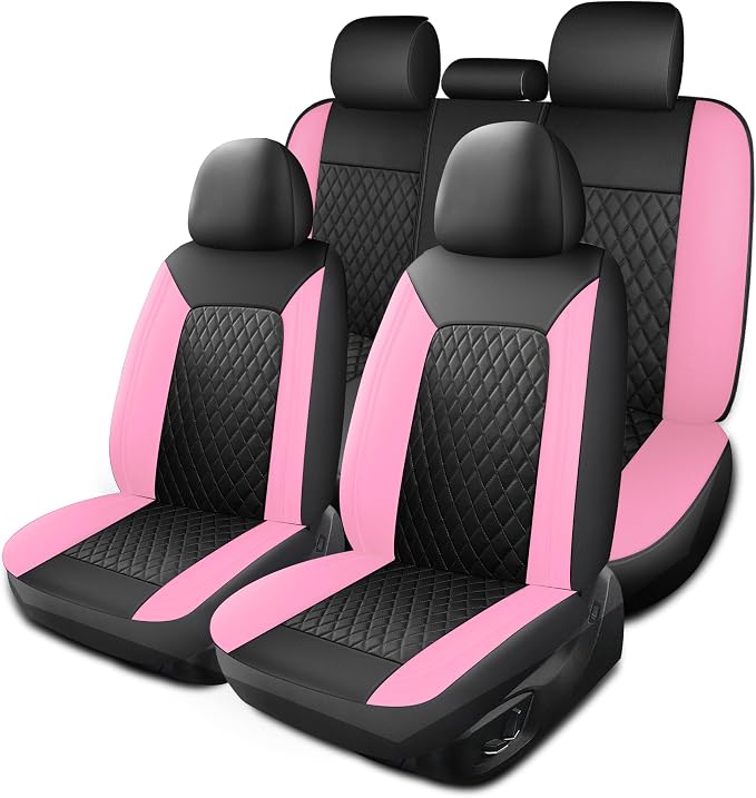 Universal Faux Leather Seat Covers — Full Set