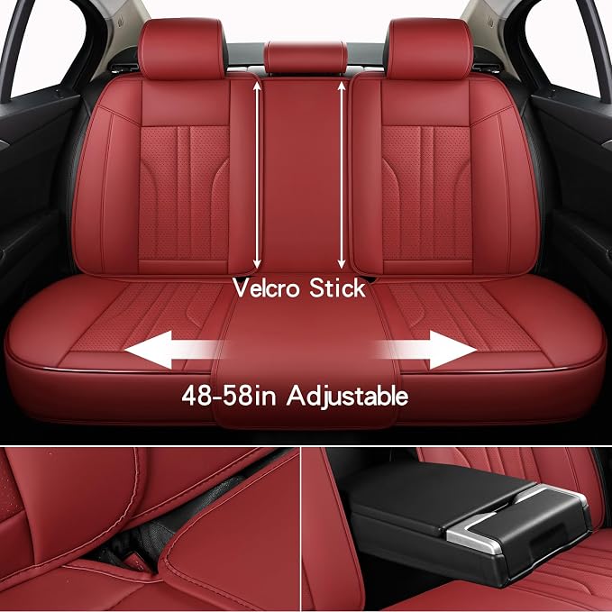 Car Seat Covers — Full Set — Red