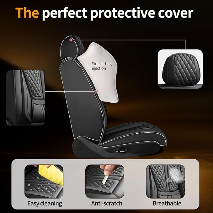 Seat Covers for Nissan Ariya — Full Set — Black