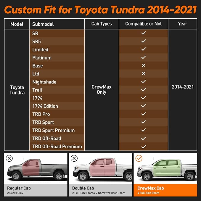 Seat Covers for Toyota Tundra — Rear Seat