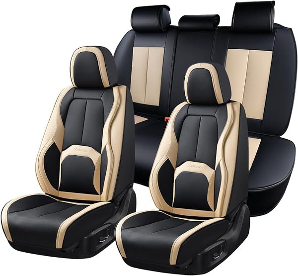 Universal Seat Covers โ Full Set โ Black / Beige