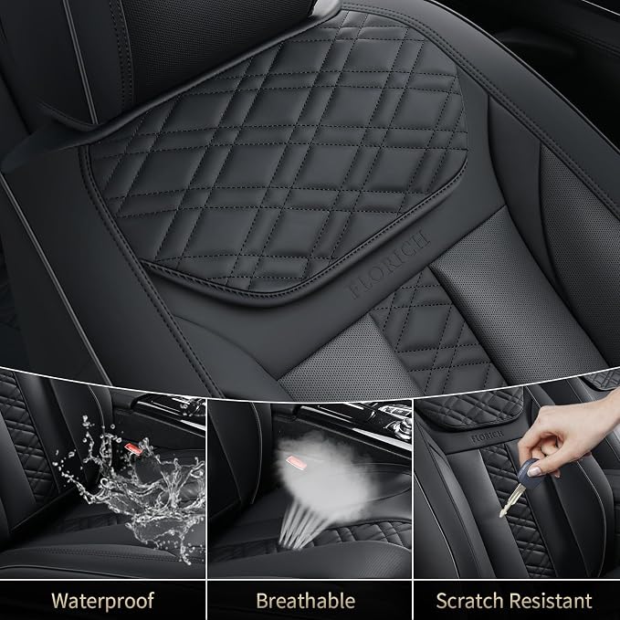 Universal Seat Covers — Front Seat — Black