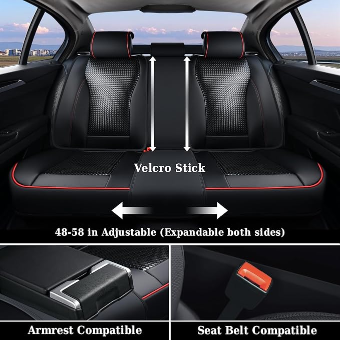 Universal Seat Covers — Full Set — Black