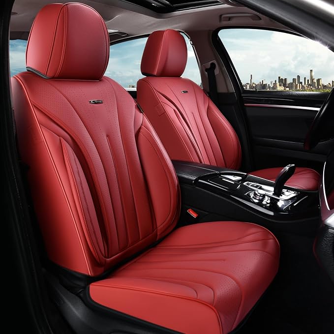 Universal Seat Covers — Front Seat — Red
