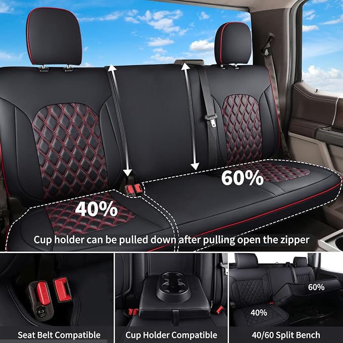 Seat Covers for Chevrolet Silverado / GMC Sierra — Red