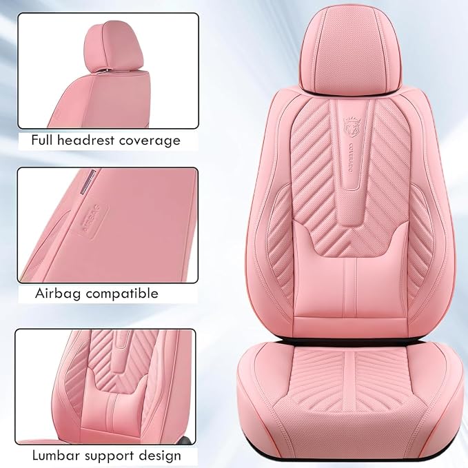 Universal Seat Covers — Front Seat — Pink