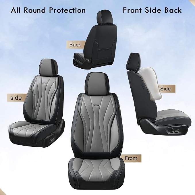 Universal Seat Covers — Front Seat — Black / Gray