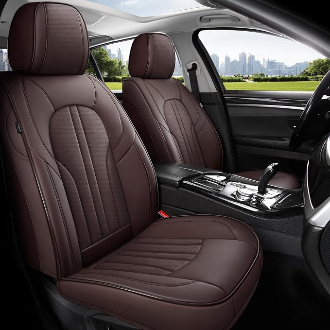 Universal Seat Covers — Full Set — Brown