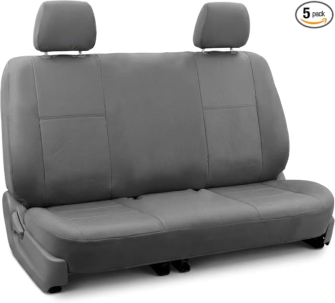 Universal Faux Leather Seat Covers — Gray