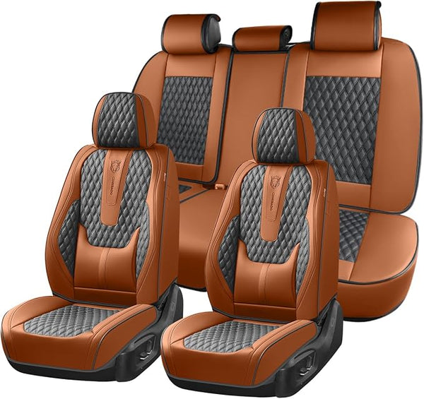 Universal Seat Covers โ Full Set โ Brown / Black