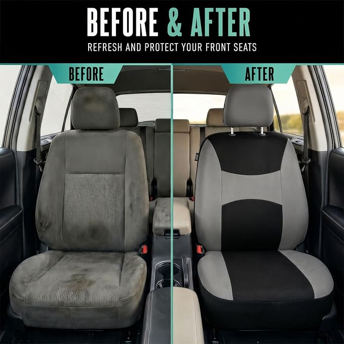 Universal Seat Covers — Gray / Black