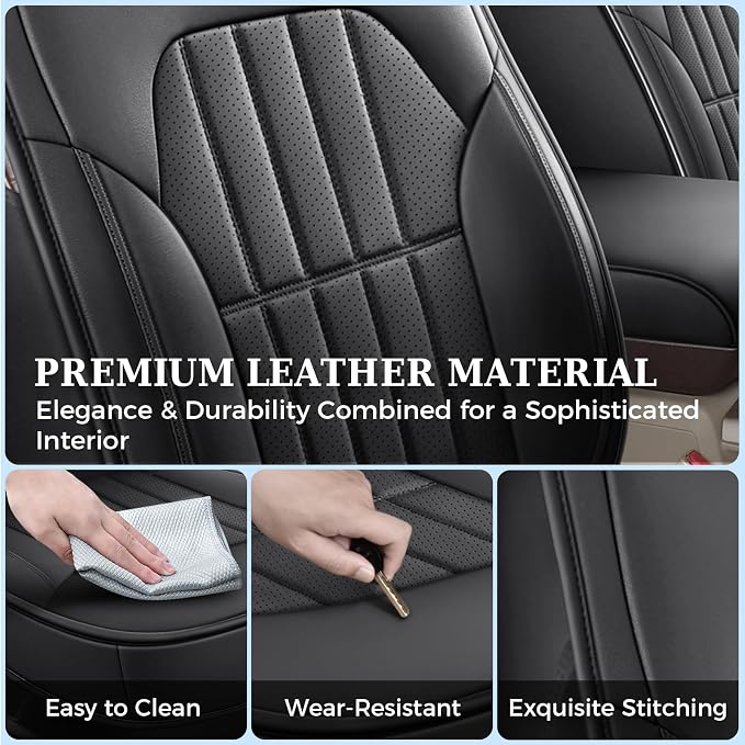 Seat Covers for Multiple Vehicles — Front Seat — Black