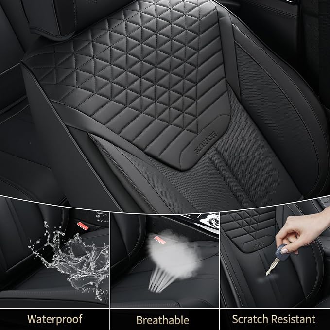 Universal Seat Covers — Front Seat — Black